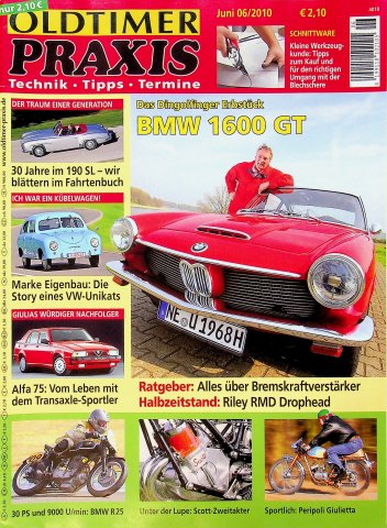 Deckblatt Oldtimer Praxis (06/2010)